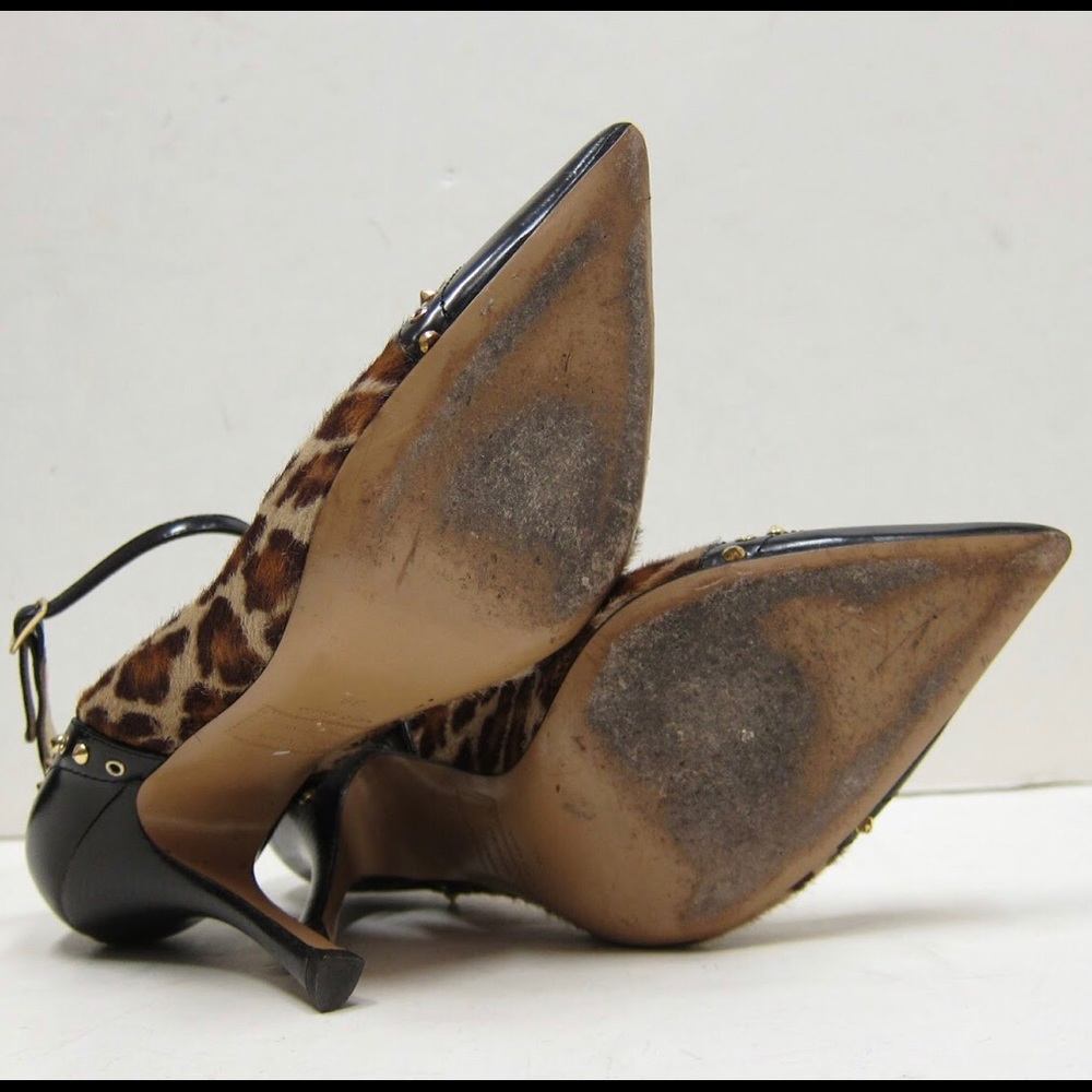 Dsquared2 Leopard Print Leather/Pony Hair Pumps - Picture 4 of 8